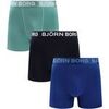Boxers Bj�rn Borg Boxers Microfibre Pack de 3 Multicolore Bleu