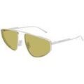 Lunettes sur Grenoble : Lunettes de soleil Bottega Veneta BV1466S Lunettes de soleil, Argent, 59 mm Argent&eacute;