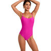 Maillots de bain Selmark Maillot de bain une pi&egrave;ce pr&eacute;form&eacute; sans armatures SOLSTICE Rose