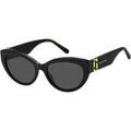 Lunettes sur Grenoble : Lunettes de soleil Marc Jacobs MARC 883/S Lunettes de soleil, Noir/Gris, 54 mm