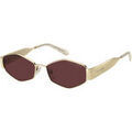 Lunettes sur Grenoble : Lunettes de soleil Marc Jacobs MARC 496/SHINY Lunettes de soleil, Or/Bordeaux, 55 mm Dor&eacute;
