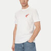 T-shirt BOSS T-shirt en jersey de coton avec motif imprim&eacute; Te_Movement BO Blanc