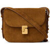 Sac Bandouliere Soeur Sac Mini en daim marron