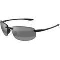 Lunettes sur Grenoble : Lunettes de soleil Maui Jim MJ0407S Lunettes de soleil, Noir/Gris, 64 mm