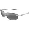 Lunettes de soleil Maui Jim MJ0676S Lunettes de soleil, Argent/Gris, 63 mm Argent&eacute;