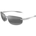 Lunettes sur Grenoble : Lunettes de soleil Maui Jim MJ0676S Lunettes de soleil, Argent/Gris, 63 mm Argent&eacute;