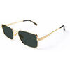 Lunettes de soleil Xlab Linosa Lunettes de soleil, Or/Vert G15, 55 mm Dor&eacute;