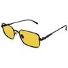 Lunettes de soleil Xlab Linosa Lunettes de soleil, Noir mat/Jaune, 55 mm