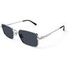 Lunettes de soleil Xlab Linosa Lunettes de soleil, Argent/Fum&eacute;e, 55 mm Argent&eacute;