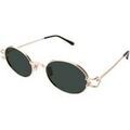 Lunettes sur Grenoble : Lunettes de soleil Xlab S.Domino Lunettes de soleil, Or/Vert G15, 53 mm Dor&eacute;