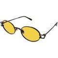 Lunettes sur Grenoble : Lunettes de soleil Xlab S.Domino Lunettes de soleil, Noir mat/Jaune, 53 mm
