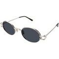 Lunettes sur Grenoble : Lunettes de soleil Xlab S.Domino Lunettes de soleil, Argent/Fum&eacute;e, 53 mm Argent&eacute;
