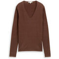 Pull sur Grenoble : Pull Tom Tailor Pull COL V Dark Pecan