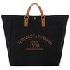 Cabas Elisabetta Franchi Sac en toile noire