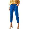 Pantalons sur Grenoble : Pantalon Daxon by - Pantalon raccourci &eacute;lastiqu&eacute; dos Bleu