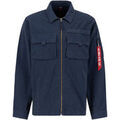 Vestes sur Grenoble : Veste Alpha Industries Twill Overshirt - ultra navy