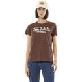 Tee-shirts sur Grenoble : T-shirt Von Dutch T-shirt femme col rond allover et print devant Leopard