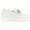 Mocassins Caf&eacute; Noir C1DS1008 Blanc