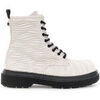 Bottines Caf&eacute; Noir C1FA9500 Blanc