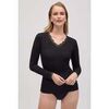 Maillots de corps Ysabel Mora Maillot de corps &agrave; manches longues en bambou noir Noir