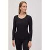 Maillots de corps Ysabel Mora T-shirt thermique col rond extra chaud noir Noir