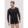 Maillots de corps Ysabel Mora T-shirt thermique noir extra chaud pour homme Noir