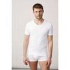Boxers Ysabel Mora Maillot de corps blanc col V manches courtes Blanc
