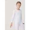 Maillots de corps Ysabel Mora T-shirt thermique enfant blanc &agrave; manches longues Blanc