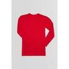 Maillots de corps Ysabel Mora T-shirt chaud manches longues col semi-cygne Rouge