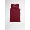 Maillots de corps Ysabel Mora T-shirt thermique sans manches en dentelle marron Rouge