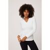 Maillots de corps Ysabel Mora T-shirt blanc &agrave; manches longues en coton chaud Blanc