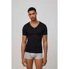 Cale&ccedil;ons Ysabel Mora Maillot de corps noir &agrave; manches courtes et col en V Noir