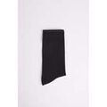 Chaussettes Ysabel Mora Chaussettes longues basiques en coton noir Grenoble