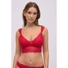 Triangles / Sans armatures Ysabel Mora Soutien-gorge bralette &agrave; armatures non rembourr&eacute; rouge Rouge