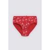 Slips Ysabel Mora Culotte enfant avec imprim&eacute; de No&euml;l Rouge