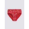 Slips Ysabel Mora Culotte enfant avec imprim&eacute; de No&euml;l Rouge