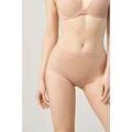 Slips Ysabel Mora Culotte haute tulle nude Beige Grenoble