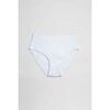 Slips Ysabel Mora Slip haut basique en coton blanc Blanc