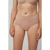 Slips Ysabel Mora Culotte haute en coton nude Beige