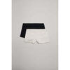 Boxers Ysabel Mora Pack de 2 jupes-culottes jeunesse noires et grises Noir