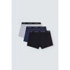 Cale&ccedil;ons Ysabel Mora Pack de 3 boxers basiques unis Multicolore