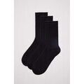 Chaussettes Ysabel Mora Lot de 3 chaussettes basiques femme noires sans revers Grenoble