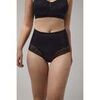 Slips Ysabel Mora Culotte haute contr&ocirc;le avec d&eacute;tails en dentelle noire Noir