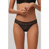 Strings Ysabel Mora Mini culotte en dentelle noire Noir