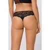 Strings Ysabel Mora String en dentelle noire Noir