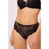 Slips Ysabel Mora Culotte midi dentelle noire Noir