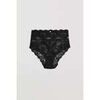 Culottes & slips Ysabel Mora Culotte taille haute en dentelle Noir