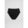 Slips Ysabel Mora Slip haut basique noir en coton Noir