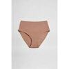 Slips Ysabel Mora Culotte haute en coton vison Marron
