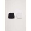 Slips Ysabel Mora Pack de 2 culottes jeunesse noires et grises Noir